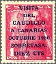Spain 1950 Visita Del Caudillo A Canarias 1 PTA Rojo Edifil 1083B. Spain 1950 Edifil 1083B Franco. Subida por susofe